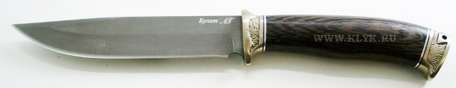 Нож Коршун (булатная сталь, венге, мельхиор литье)